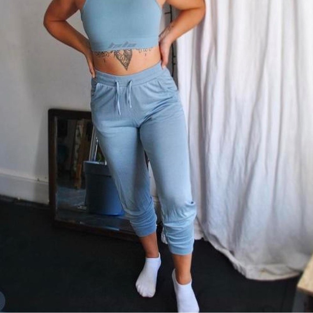 Tala Ava Sky Blue High-Waist Lounge Pants Trackies